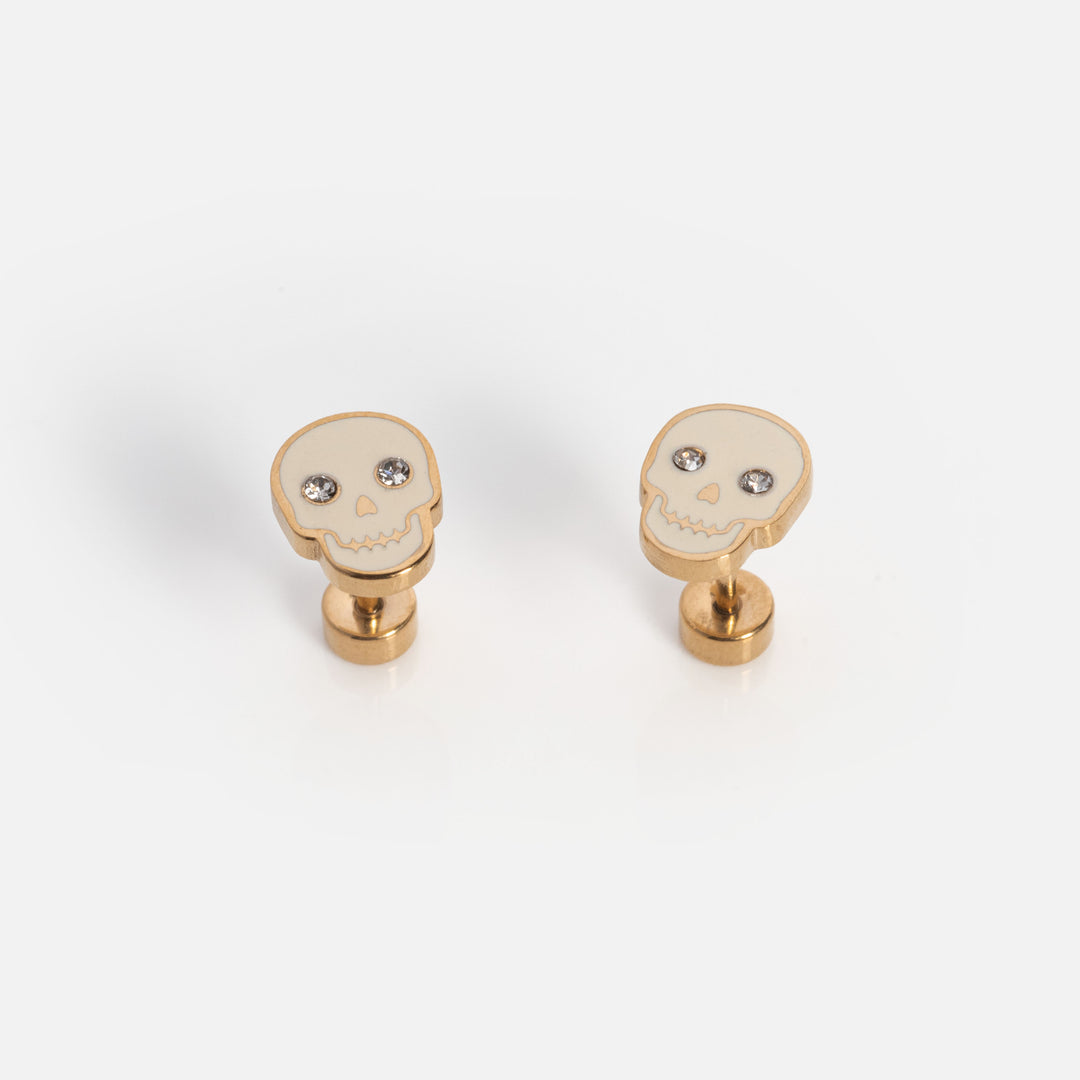Spooky Skull Screwbacks - adorn512
