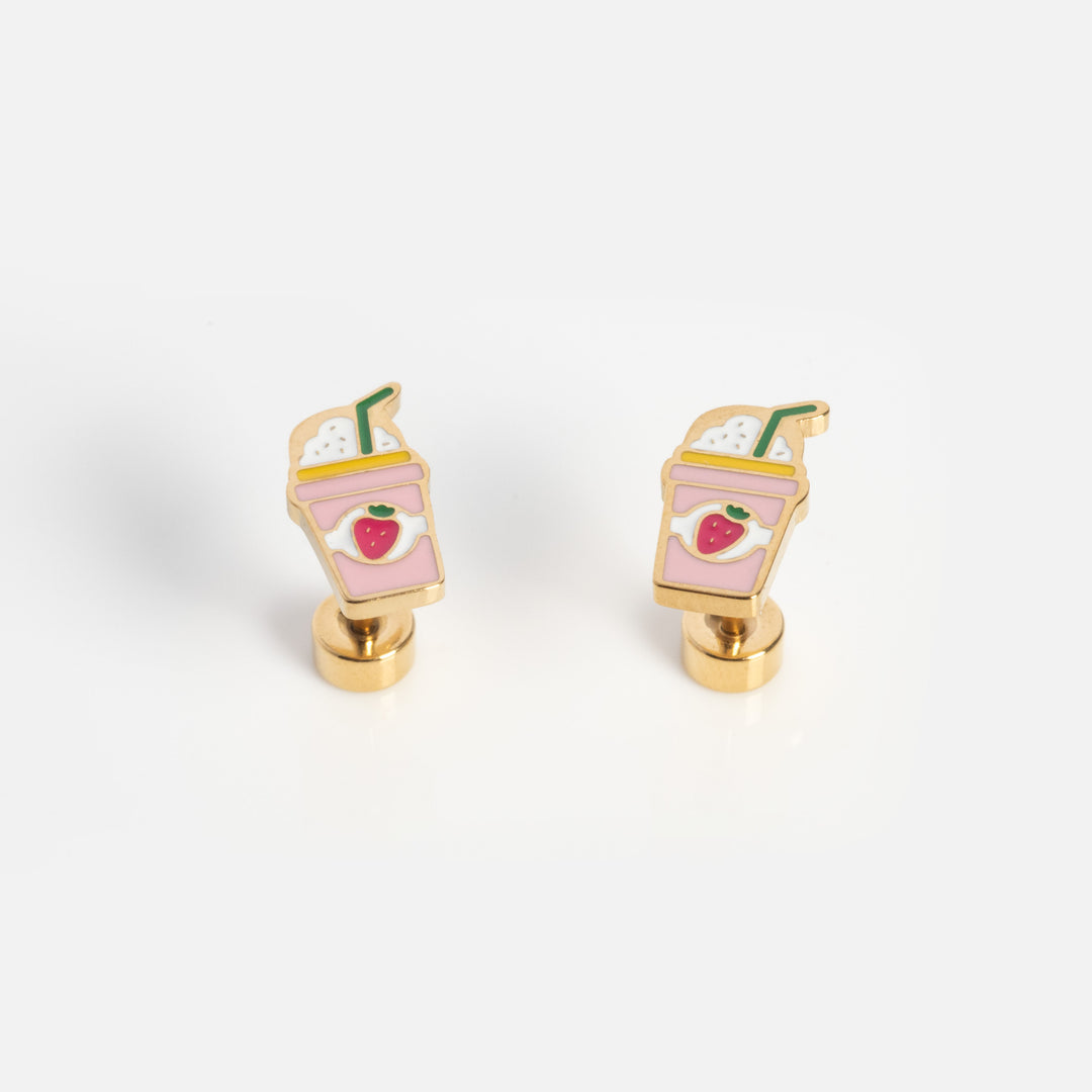 Strawberry Frapp Screwbacks - adorn512
