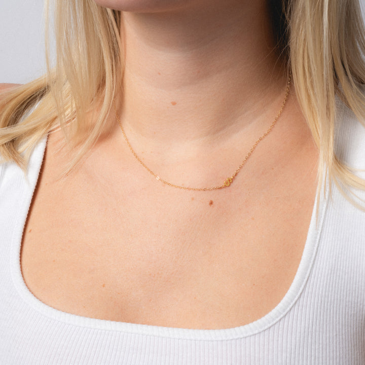 Side Initial Necklace