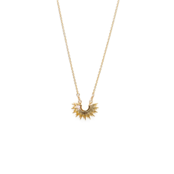 Tiny Sunburst Necklace - adorn512