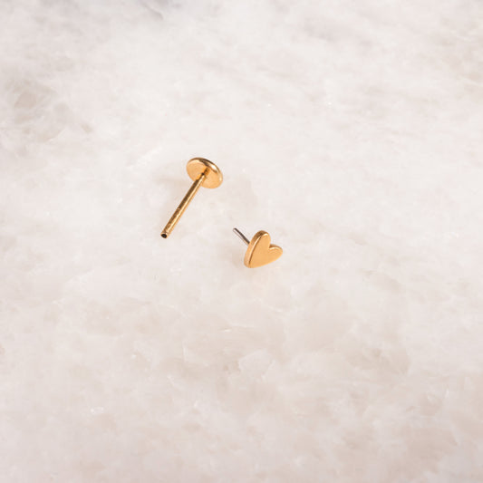 Tiny Heart Flatback Studs