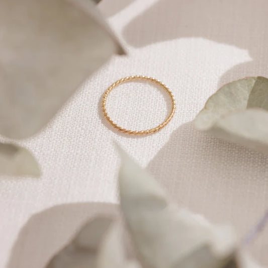 White gold rope ring sales