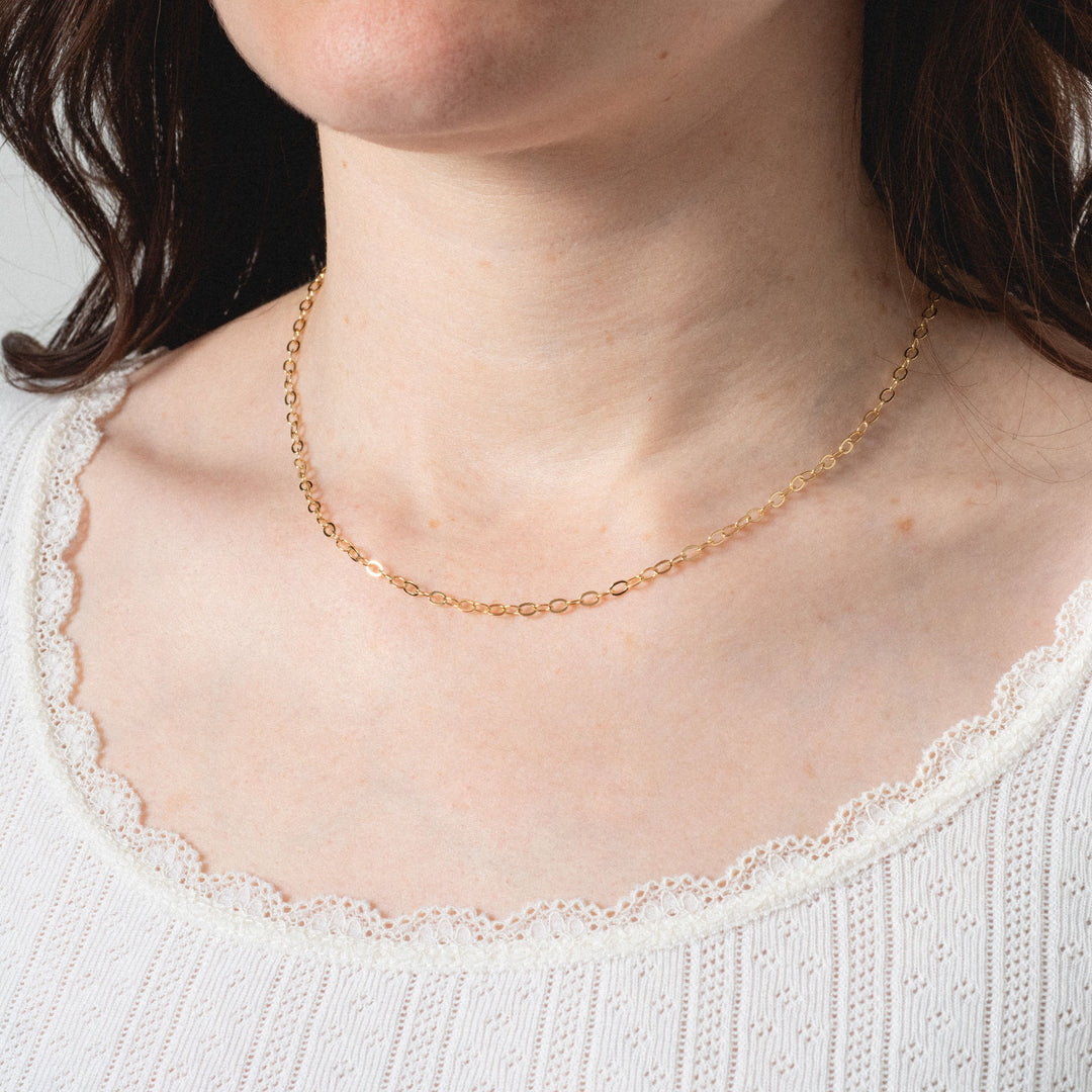 Striped Chain Necklace - adorn512