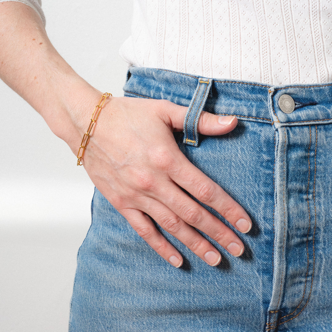 Paperclip Chain Bracelet - adorn512