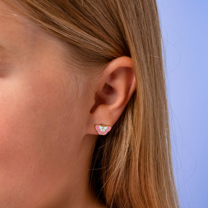 Butterfly Enamel Screwbacks