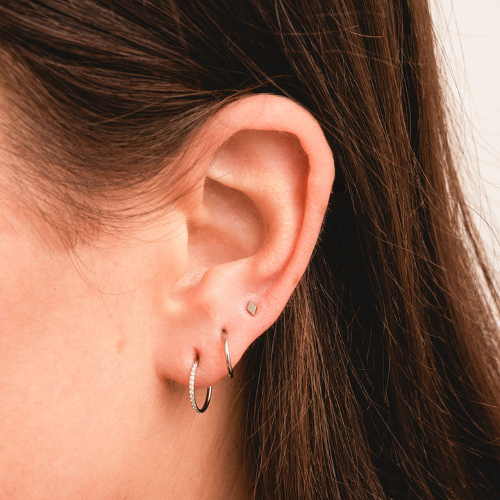 Tiny Diamond Flatback Stud