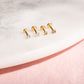 Golden Honey Flatback Studs
