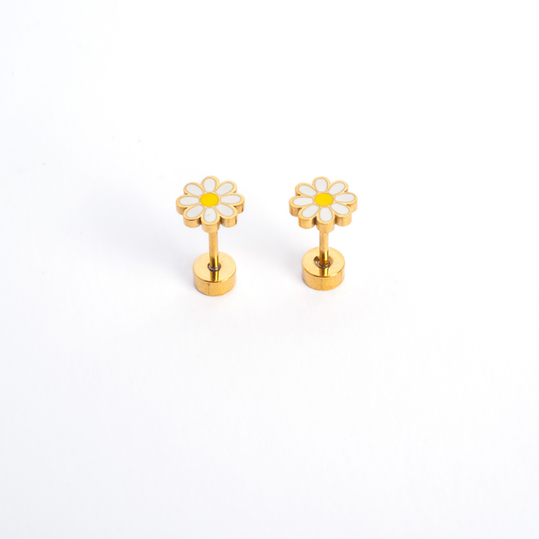 Daisy Enamel Screwbacks – adorn512