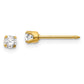 CZ Prong Stud Earrings