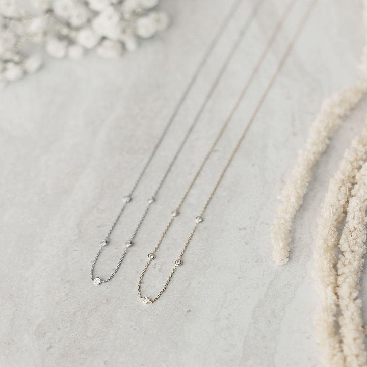  Floating CZ Necklace, Necklace, adorn512, adorn512