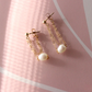 Pearl Double Chain Studs
