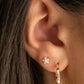 CZ Flower Stud Earrings