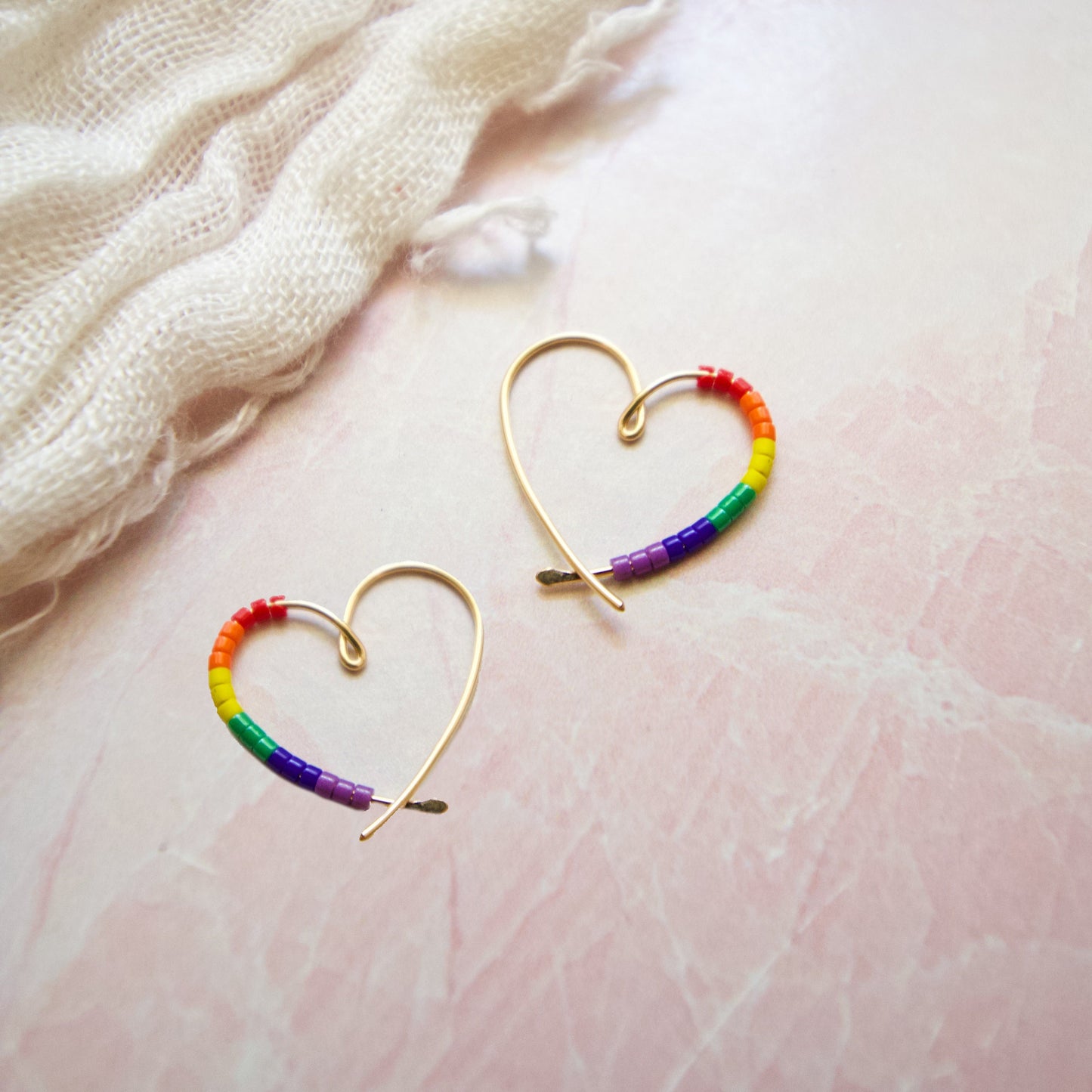 Seed Bead Heart Threaders