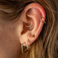 Single Tiny Letter Stud Earring
