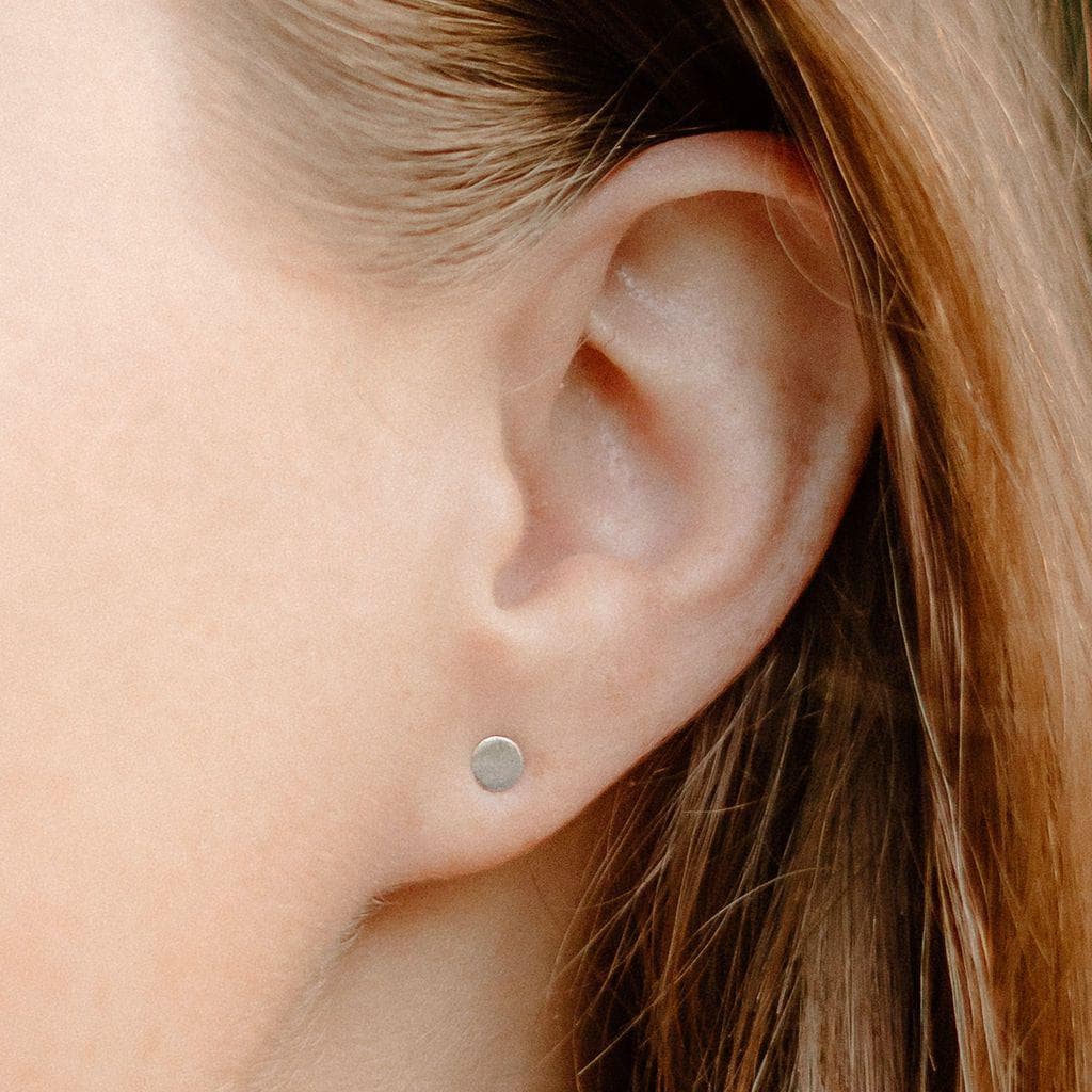 4mm Round Diamond Threaded Flat Back Earring | 0.35GMS 0.25CT | Single –  Porter Lyons