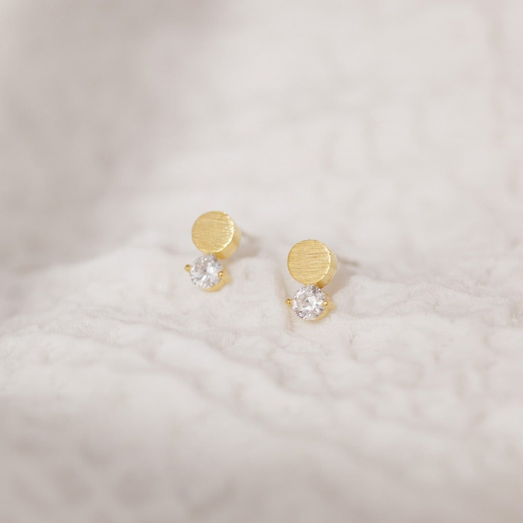 Dot CZ Stud Earrings - adorn512