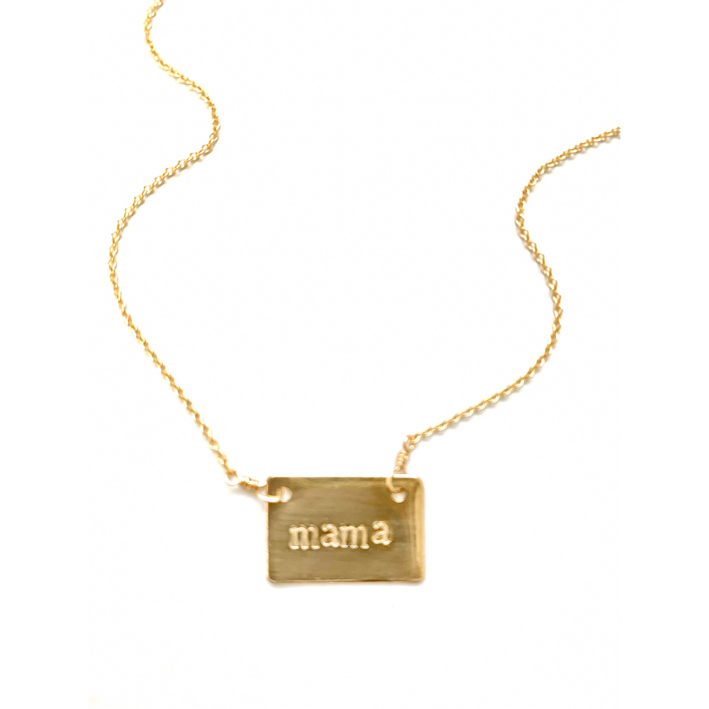 Horizontal Mama Drop Necklace