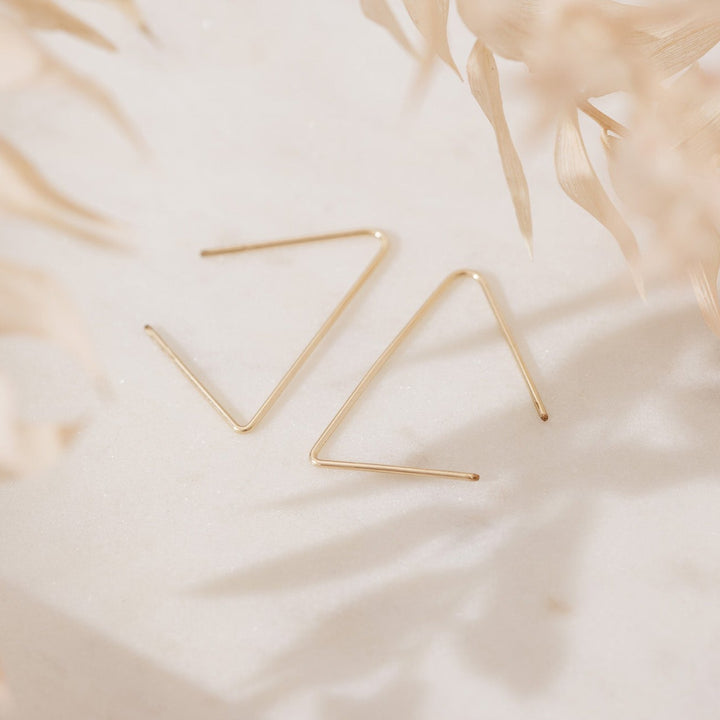 Open Triangle Earrings - adorn512
