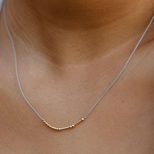 Morse Code Necklace (Custom/Personalized)