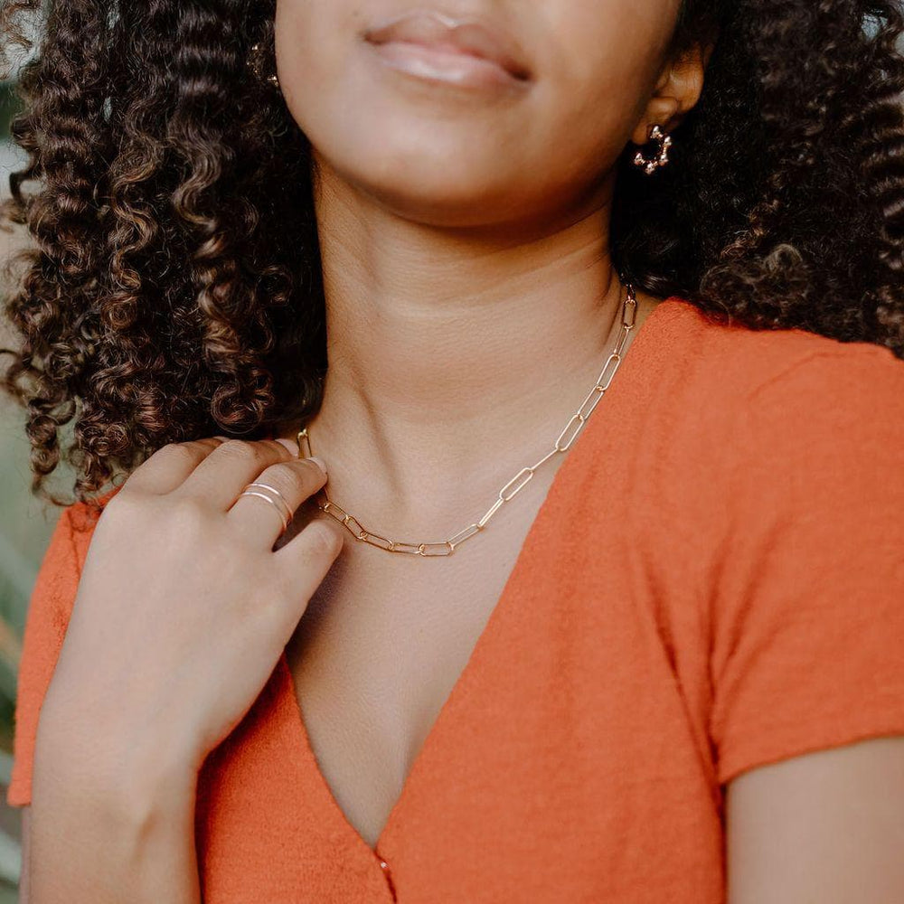 Paperclip Chain Necklace - adorn512