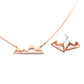 Mountain Earrings + Necklace Set