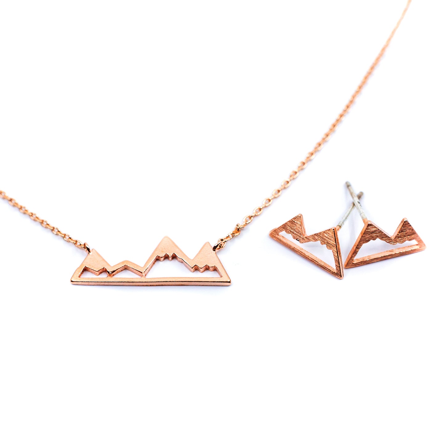 Mountain Earrings + Necklace Set