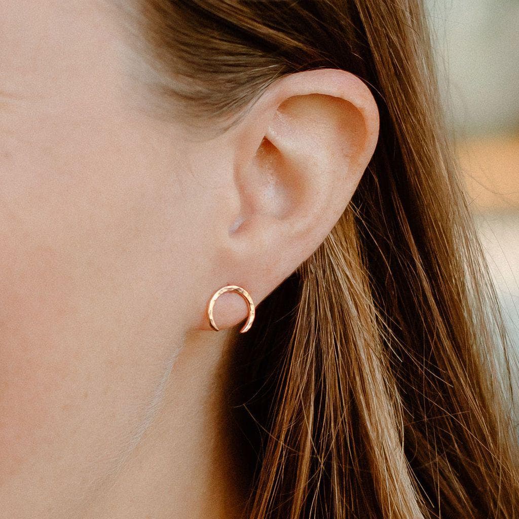 Single Mini Moon Earring