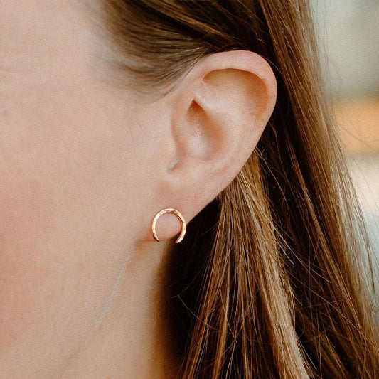 Single Mini Moon Earring