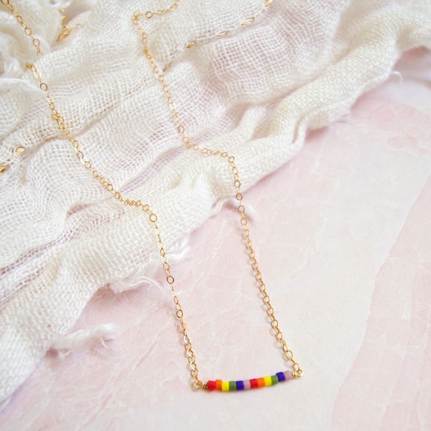 Tiny Seed Bead Necklace