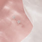 CZ Flower Stud Earrings