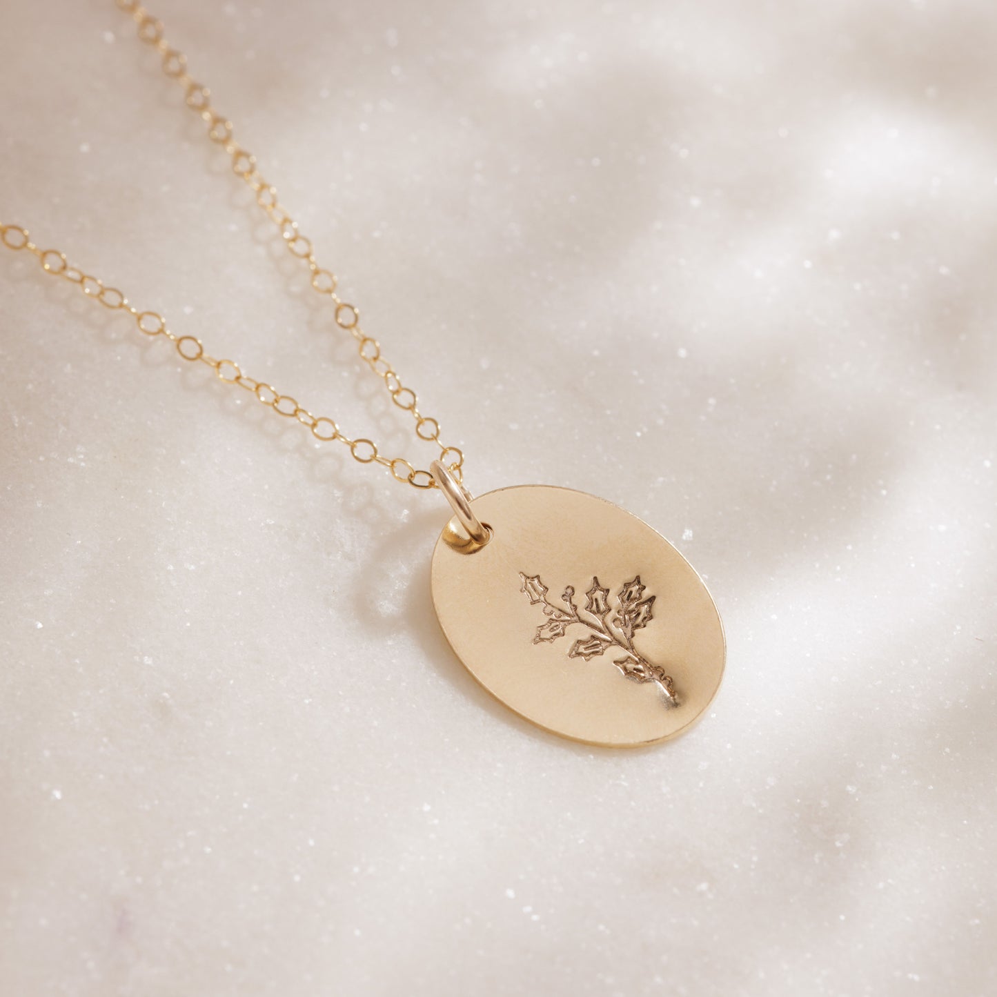 Birth Month Flower Necklace