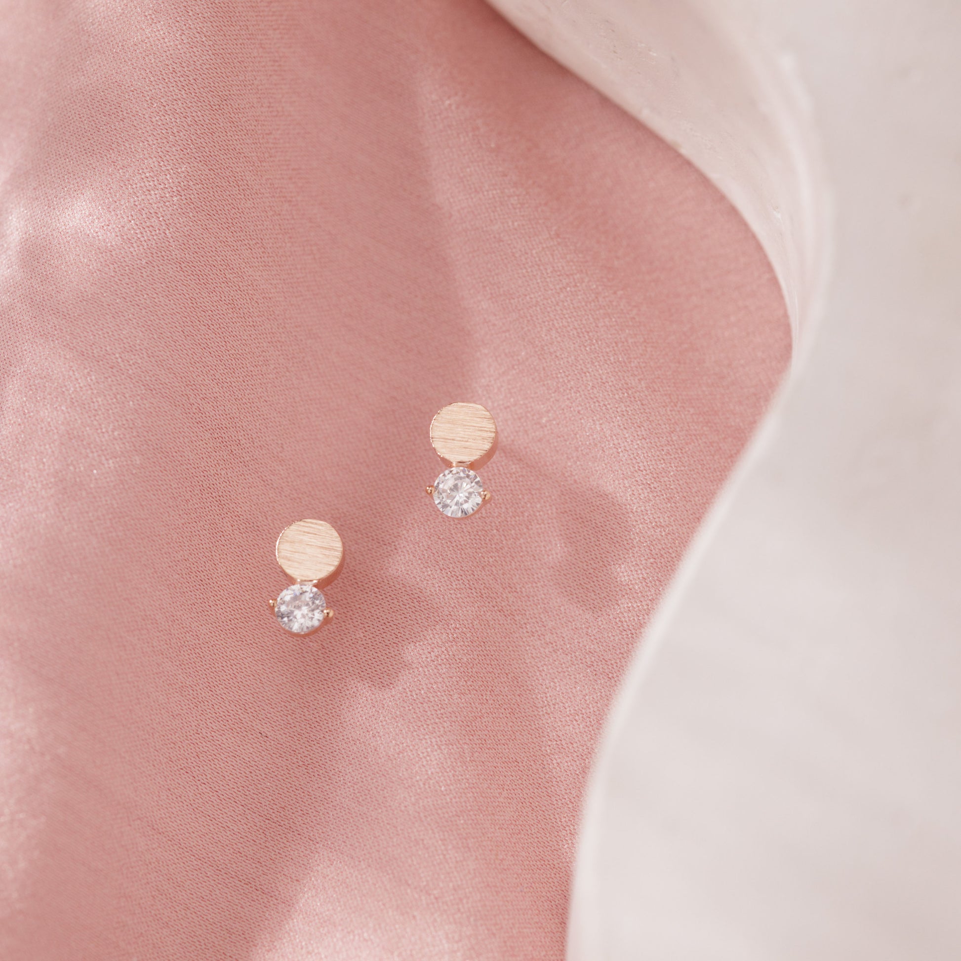 Dot CZ Stud Earrings - adorn512