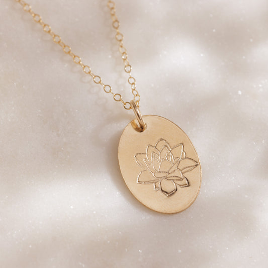 Birth Month Flower Necklace