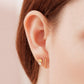 14k Solid Gold Small Bar Studs