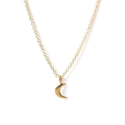  Tiny Moon Necklace, Necklaces, adorn512, adorn512