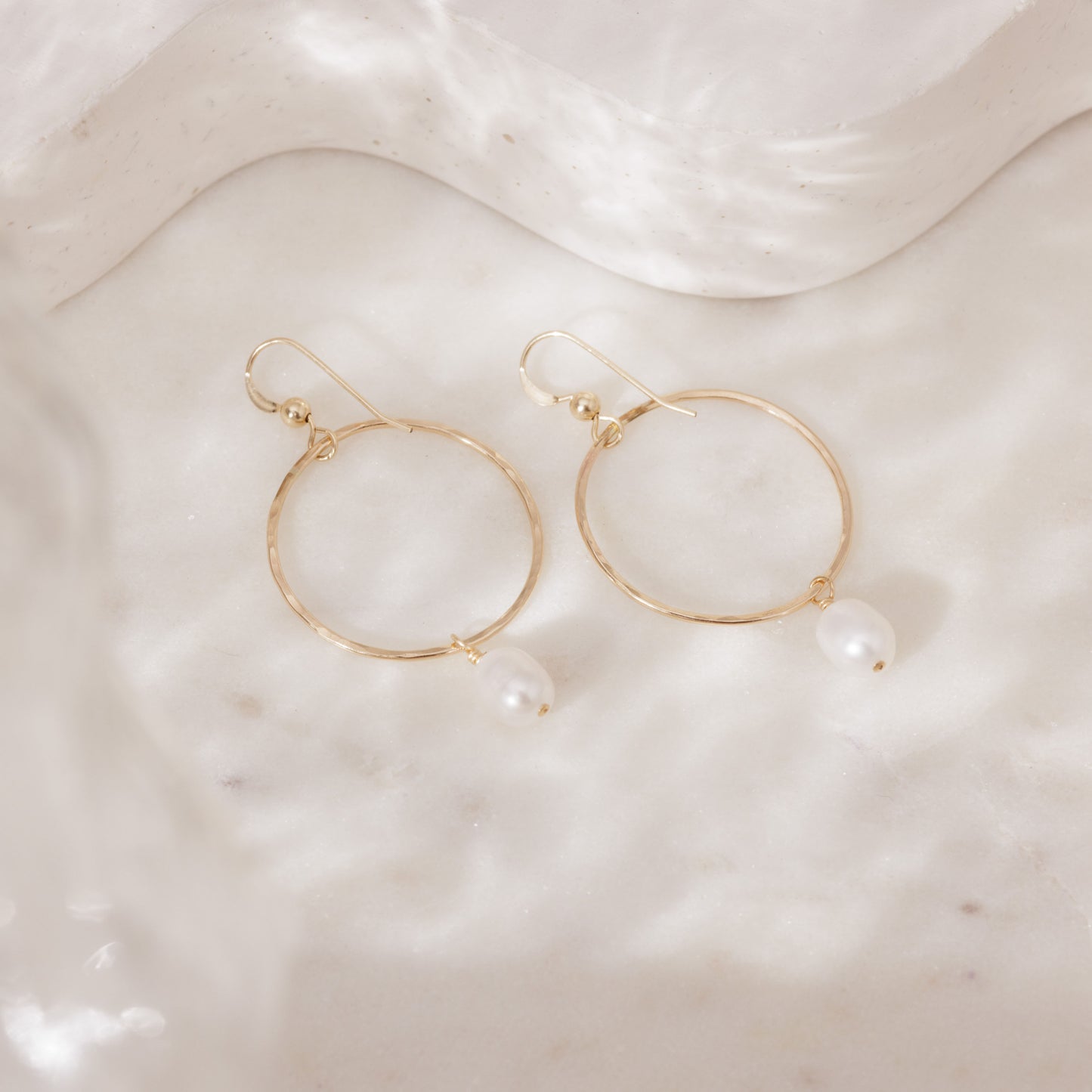 Pearl Goldie Hoops