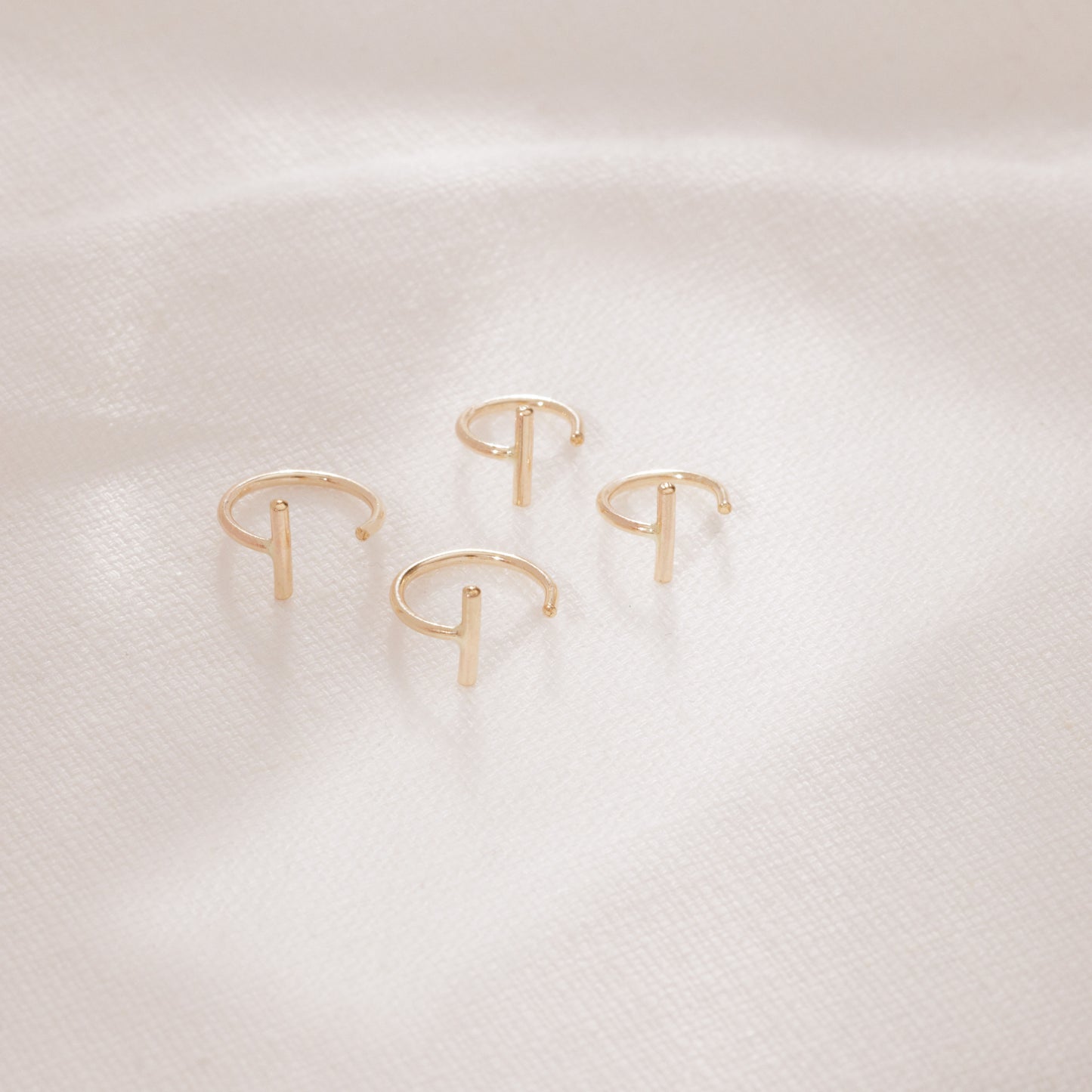 Bar Hoop Earrings - adorn512