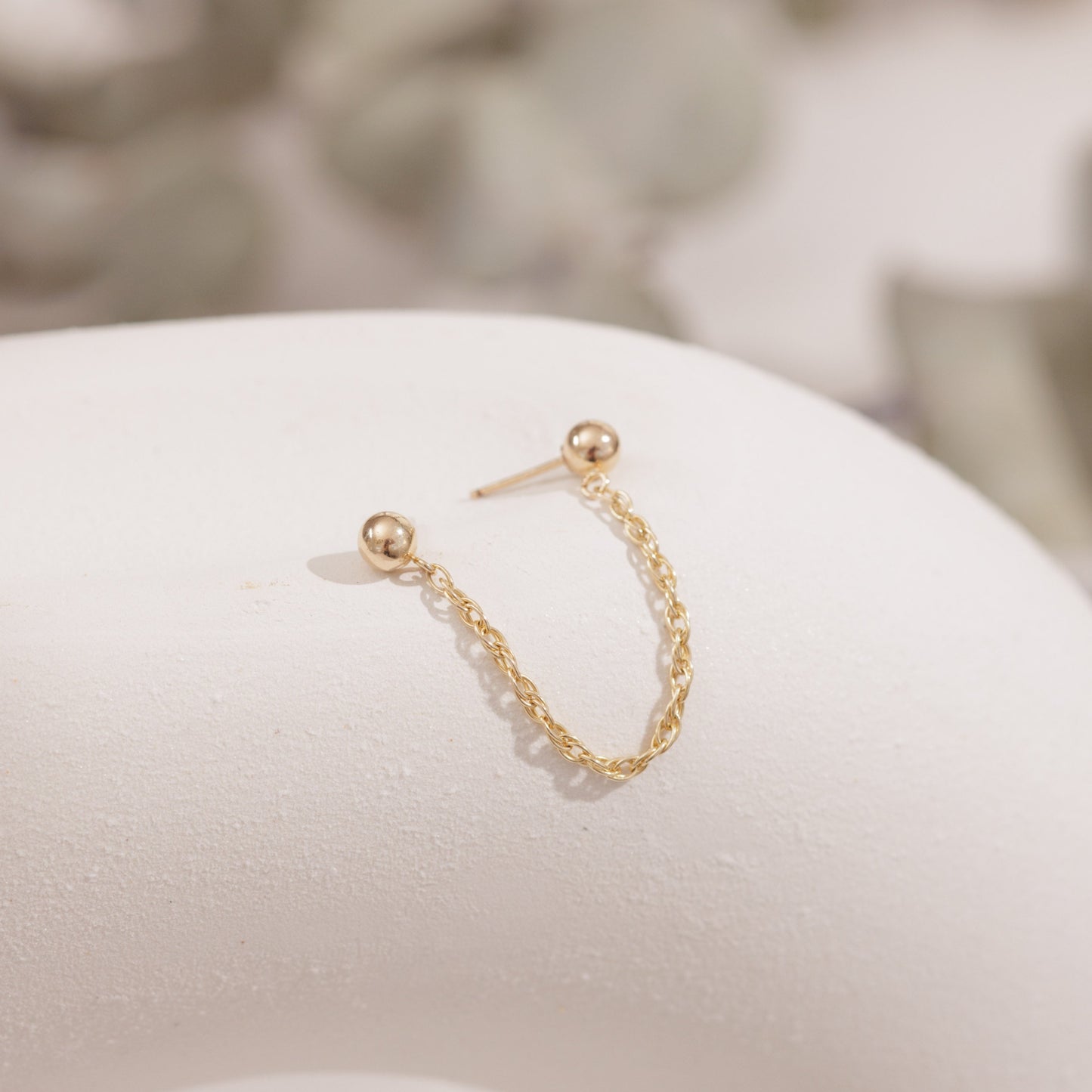 Double Ball Chain Studs