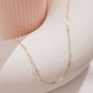 Tiny Paperclip Chain Necklace