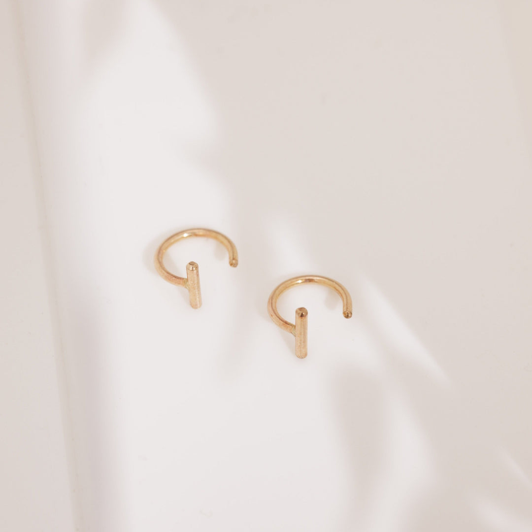 Bar Hoop Earrings - adorn512