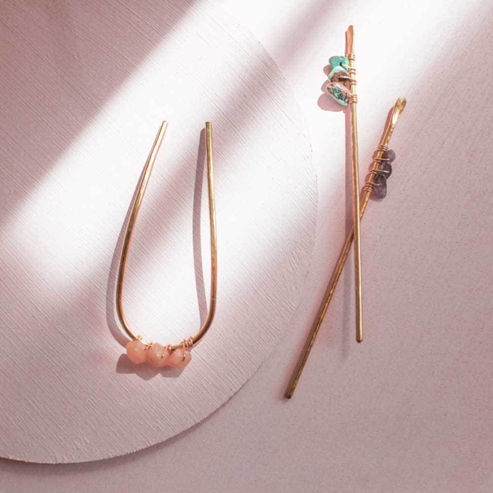  Jeweled Hair Stick, hair pin, Adorn512, adorn512