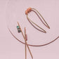  Jeweled Hair Stick, hair pin, Adorn512, adorn512