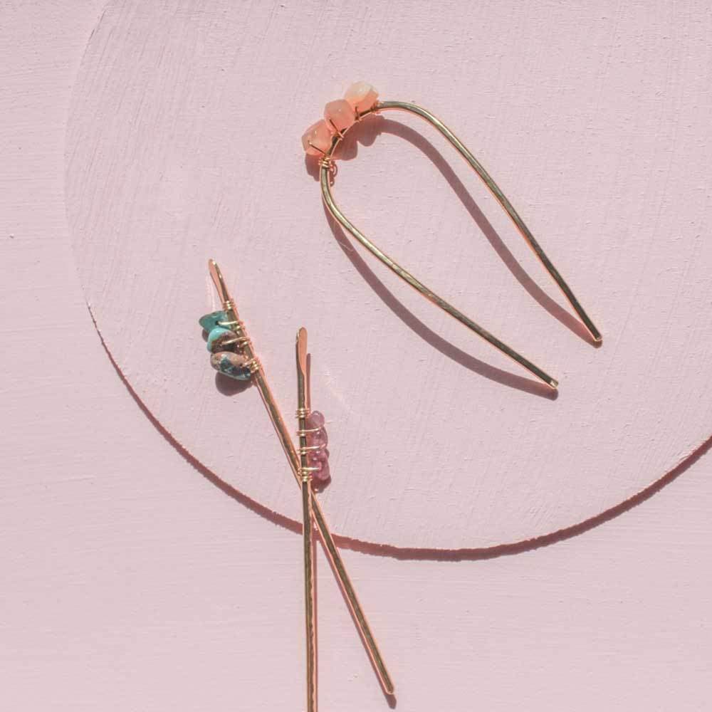  Jeweled Hair Stick, hair pin, Adorn512, adorn512