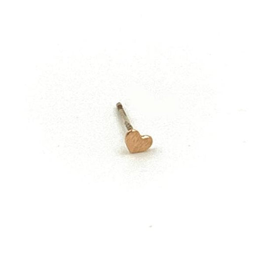 Single Heart Stud Earring