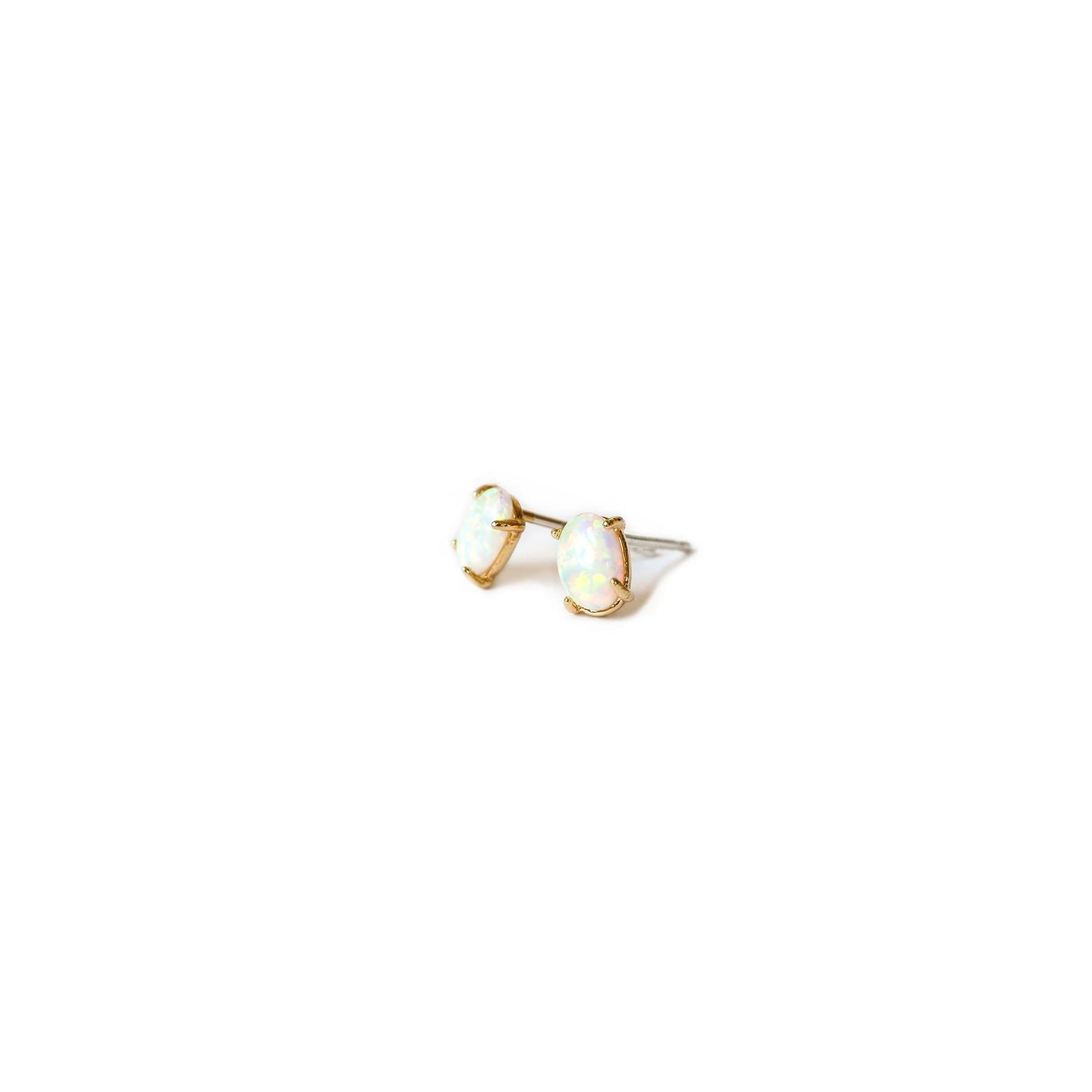  Single Opal Stud Earring, Earrings, adorn512, adorn512